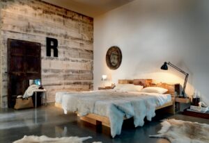 Phòng ngủ phong cách tối giản Vintage mang đến sự ấm áp