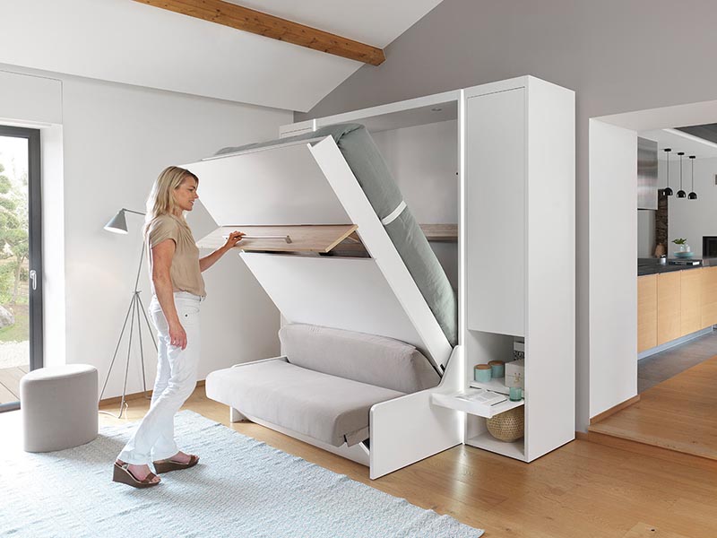 Đầy đủ chức năng và tiện nghi là ưu điểm nổi bật của giường gấp 